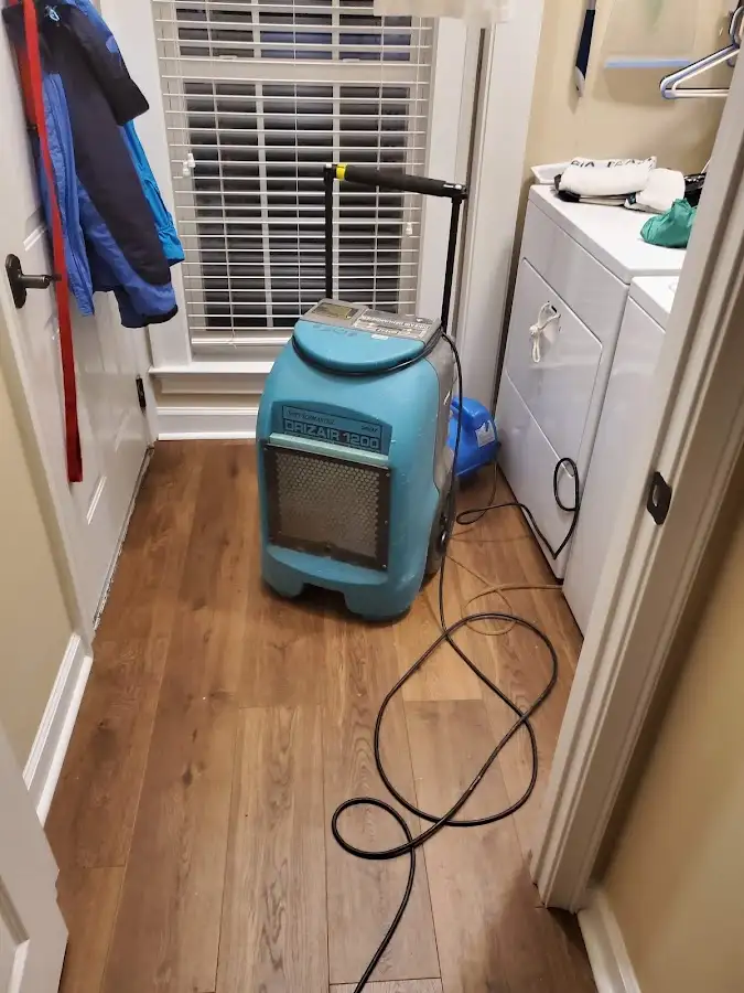 Commercial dehumidifier deployed for Flood Damage Cleanup in Glencoe